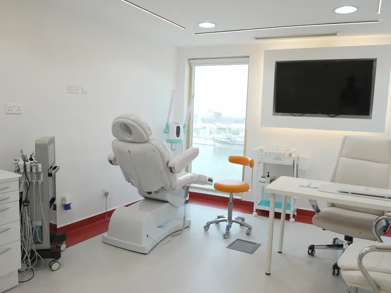 Dermatology treatment room